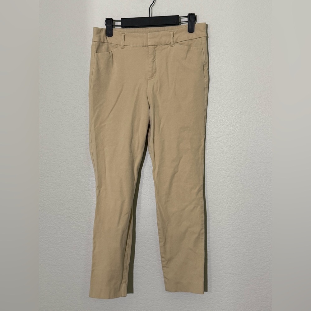 Old Navy Tan High Rise Pixie Pants, size 6 - Picture 2 of 6